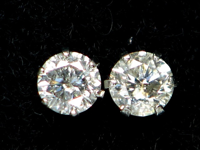 【宝石屋本舗】計0.20ct 天然ダイヤモンド PT900ピアス拍卖
