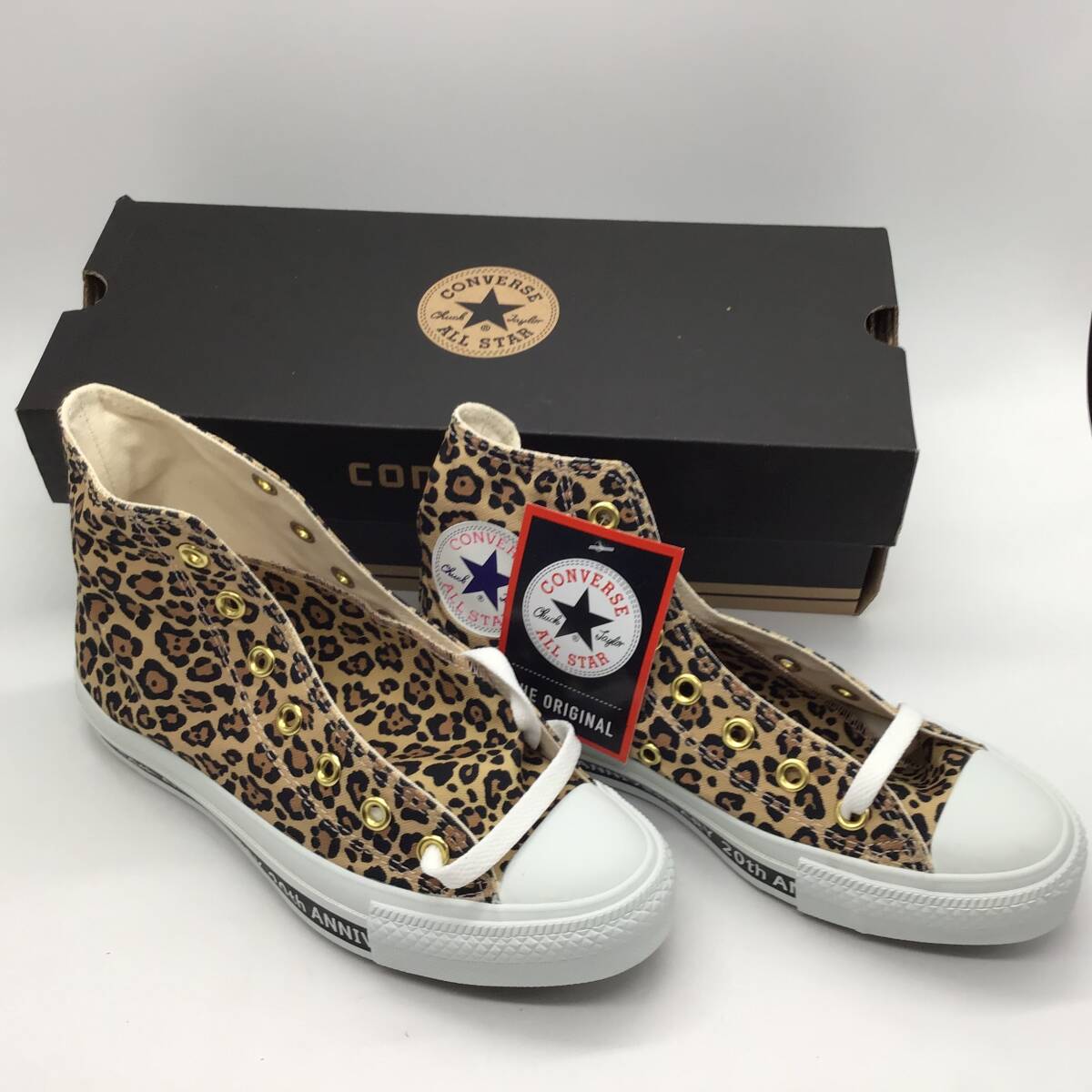 #1527 浜崎あゆみ ALL STAR HI 24.0 グッズ レア 24cm 靴 20周年記念 20th converse コンバース コラボ 豹柄 AYUモデル拍卖