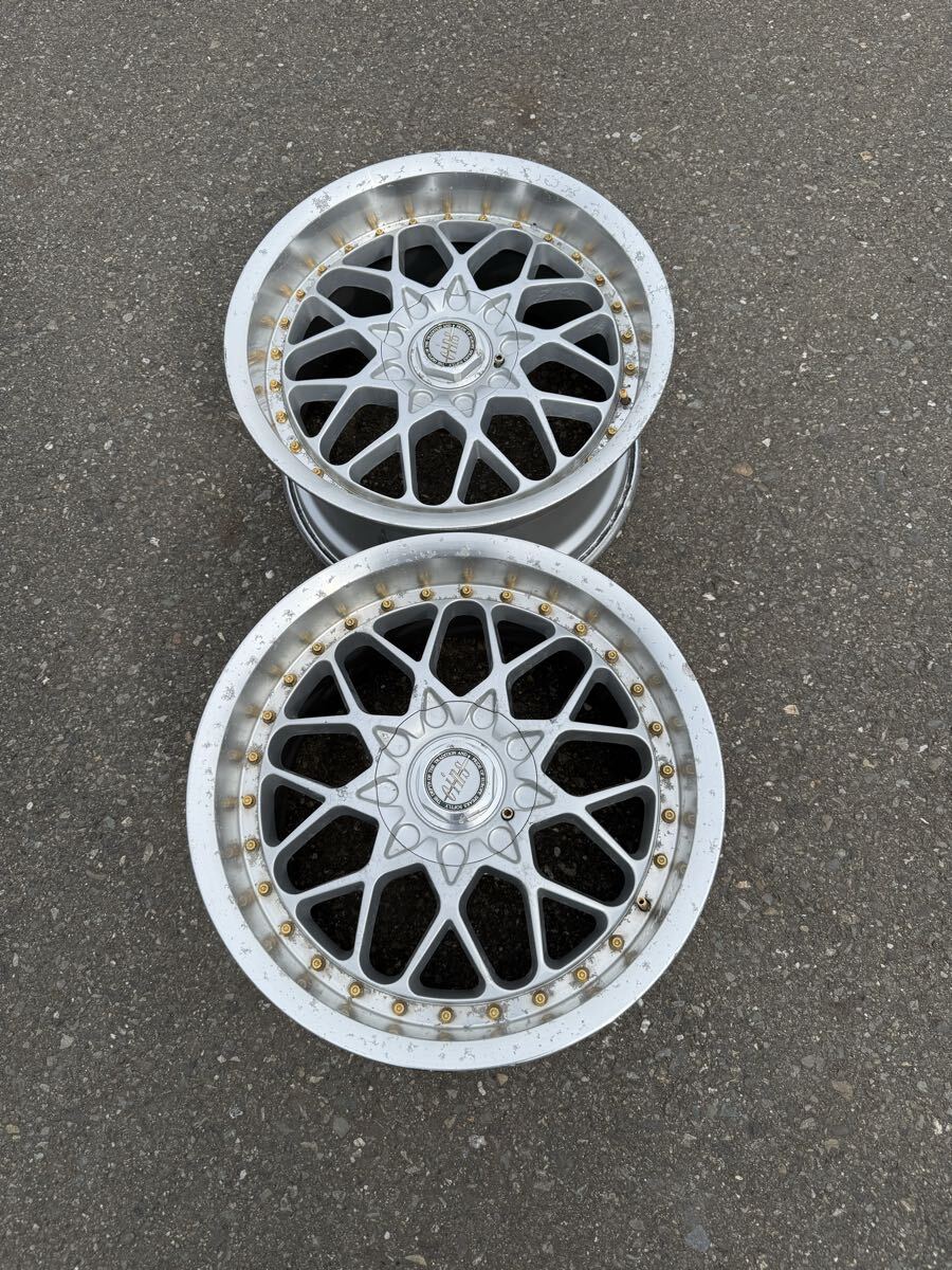 Cins ESTA 17インチ 9J 4穴&5穴 PCD114.3 オフセット+38 中古アルミホイール2本 拍卖