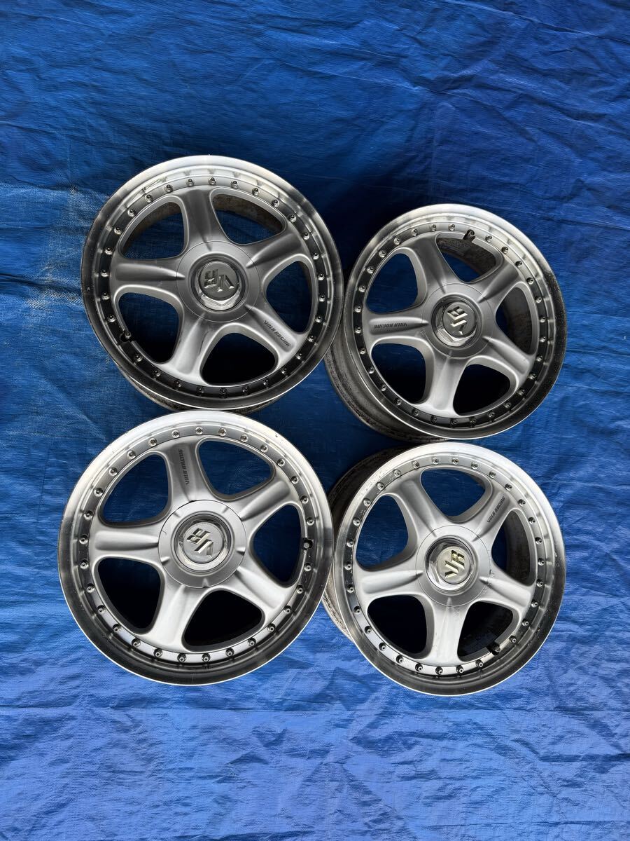 RAYS NEW A-V VR 中古アルミホイール4本セット 17インチ 7J 4穴PCD114.3オフセット+45 拍卖