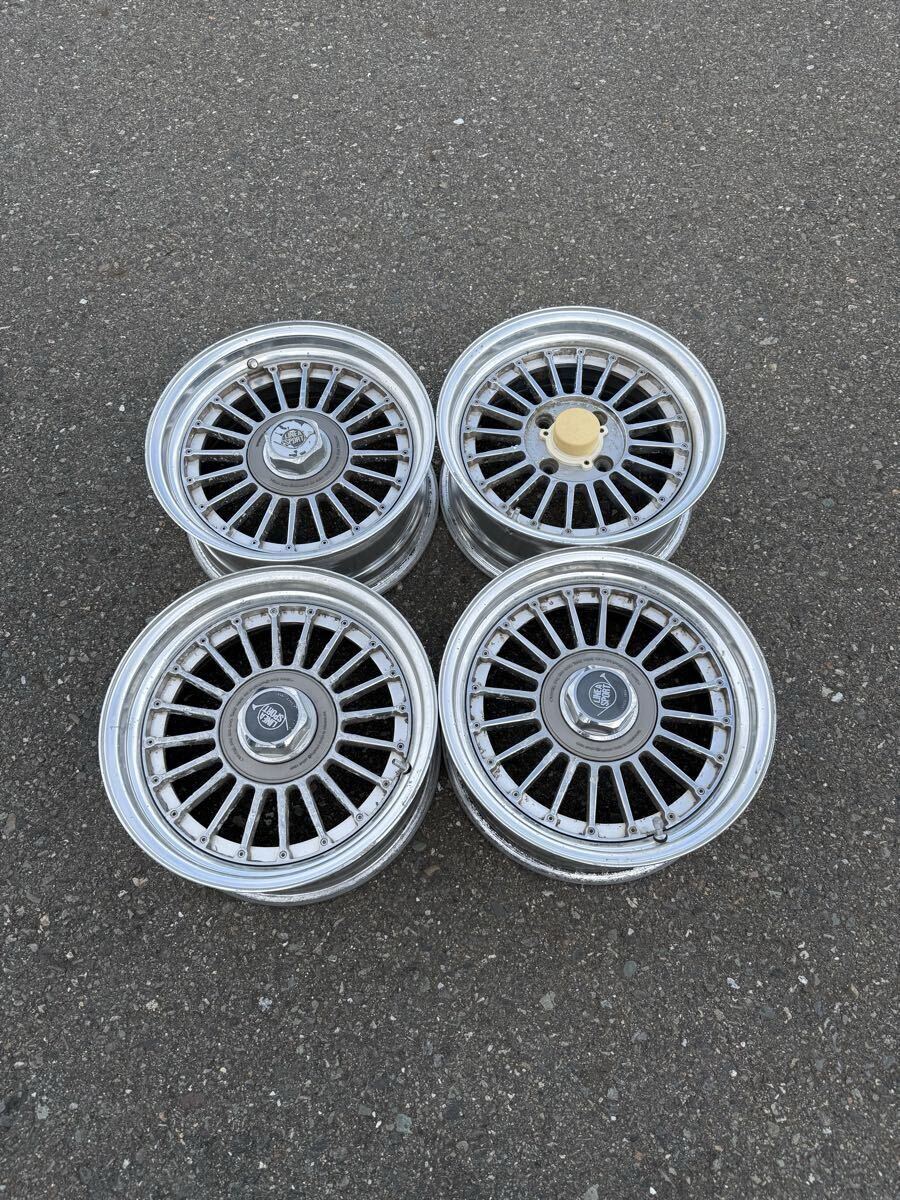 LINEA SPORT 15インチ 6.5J 4穴PCD114.3オフセット+14 中古アルミホイール4本セット 拍卖