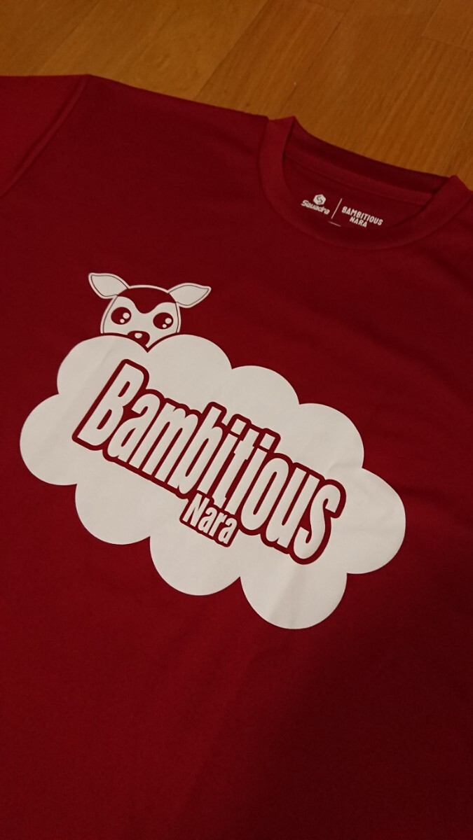 非売品 新品未使用品 バンビシャス奈良 半袖Tシャツ バスケットボール Bリーグ BambitiousNara Oサイズ ドライTシャツ シカッチェ拍卖