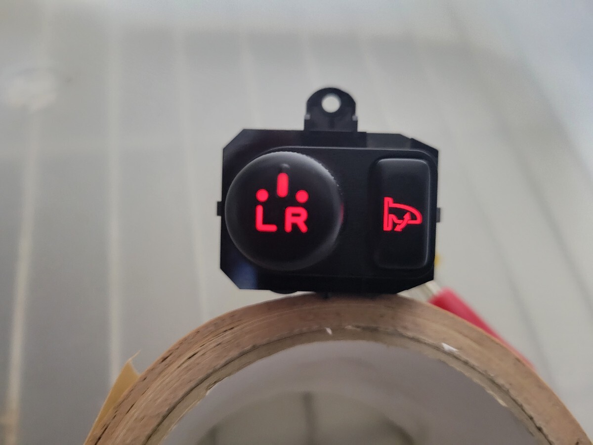 ダイハツ ドアミラー スイッチ LED打ち換え レッド ムーヴ タント コンテ 拍卖