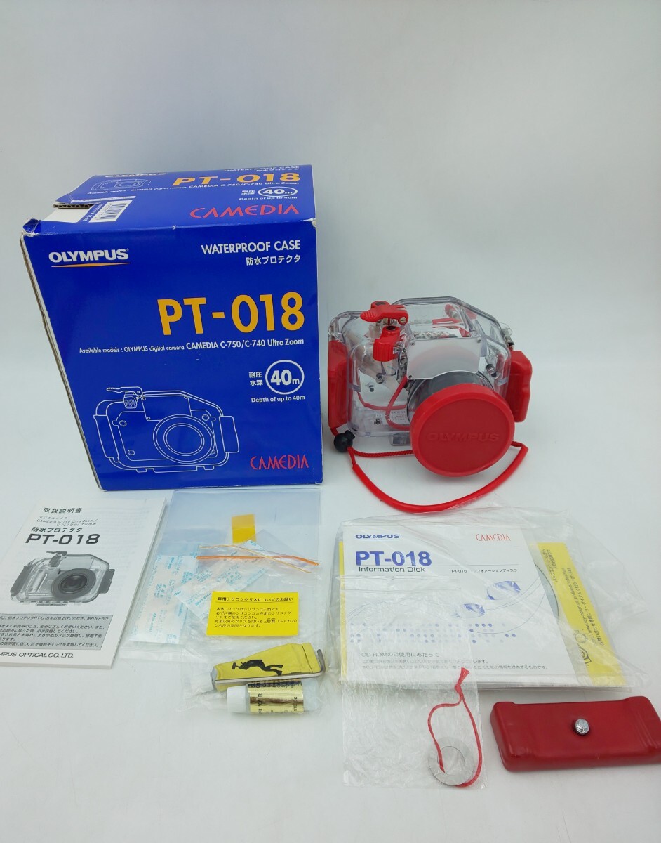 ☆ OLYMPUS 防水プロテクタ PT-018 CAMEDIA☆オリンパス WATERPROOF CASE ダイビング お1810拍卖