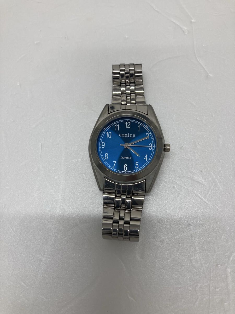【43915】empire クォーツ時計 不動 リューズ確認〇拍卖