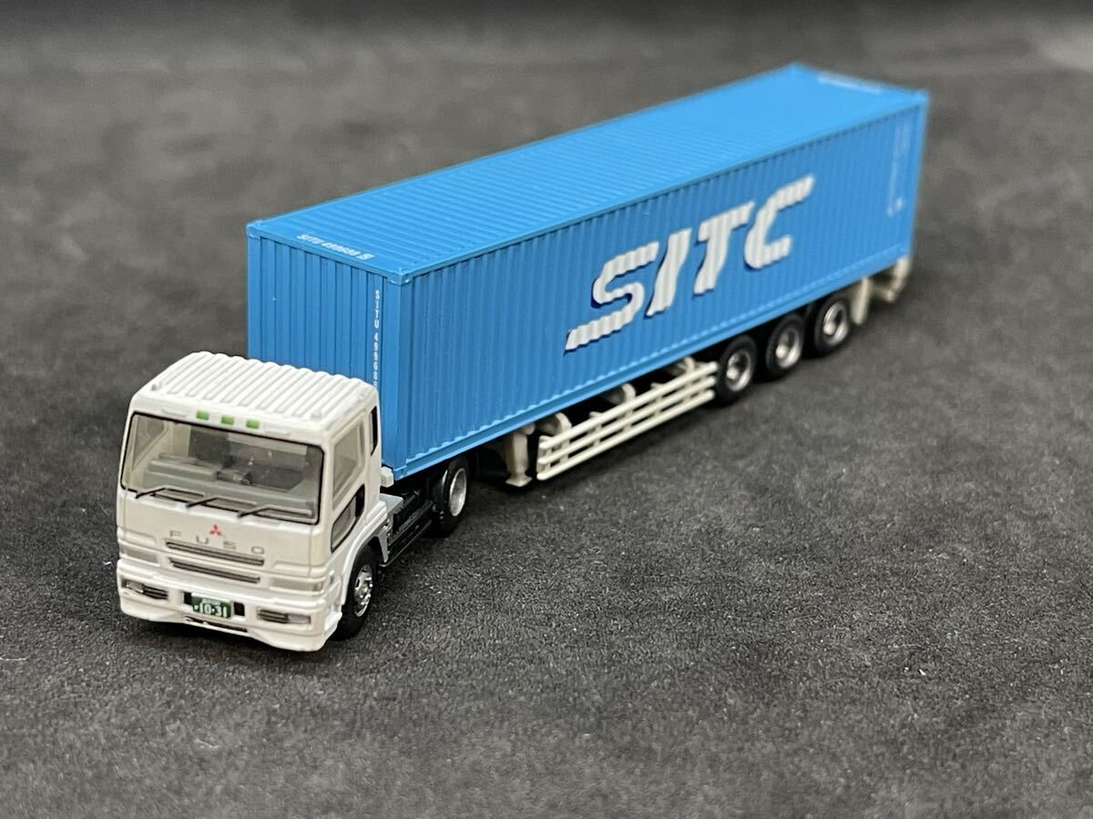 送料無料 中古 TOMYTEC トミーテック トレーラーコレクション 第4弾 037 三菱ふそうスーパーグレート SITC 40ftドライコンテナ拍卖