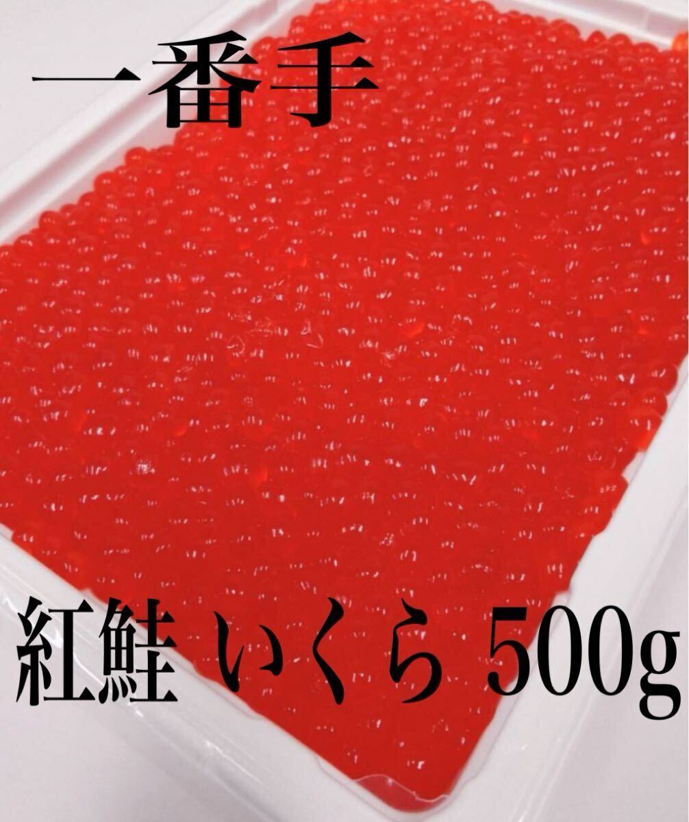 新物 一番手 美味 紅鮭 いくら イクラ 醤油漬け 500g 本州送料無料 拍卖