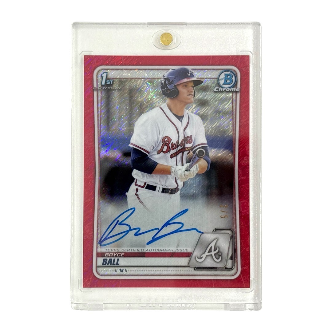 TOPPS MLBカード BOWMAN CHROME 1ST BRYCE BALL ATLANTA BRAVES 2/5 #CPA-BBA 中古 IT1拍卖