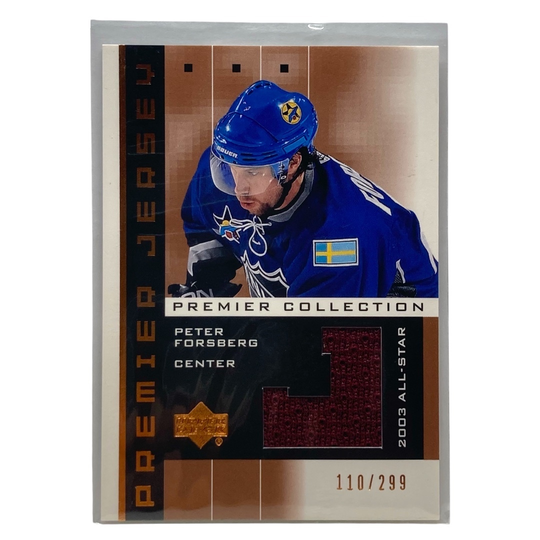 UPPER DECK NHLカード PREMIER COLLECTION PETER FORSBERG 2003 ALL STAR 110/299 #PG 中古 IT2拍卖