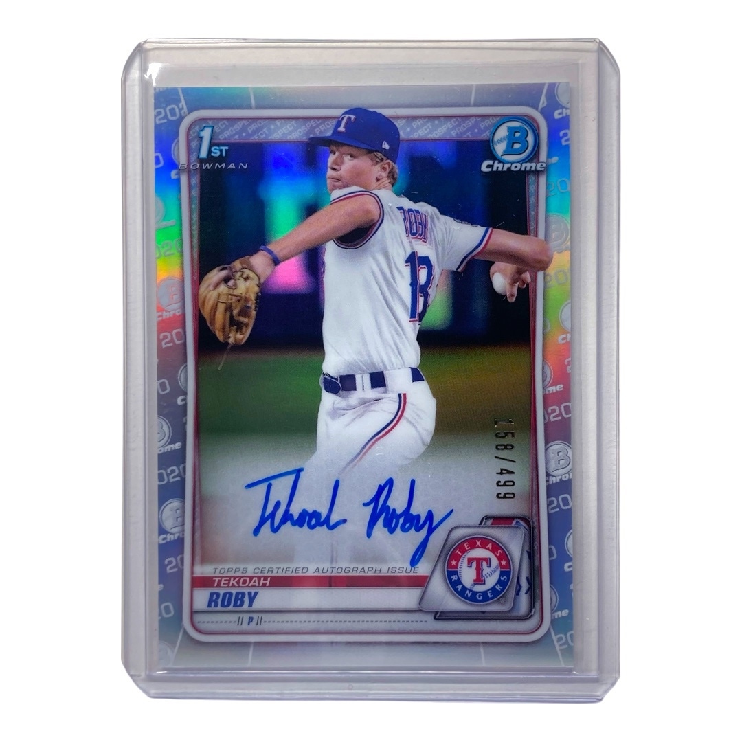 TOPPS MLBカード BOWMAN CHROME 1st TEKOAH ROBY RANGERS 158/499 #CDA-TR 中古 IT2拍卖