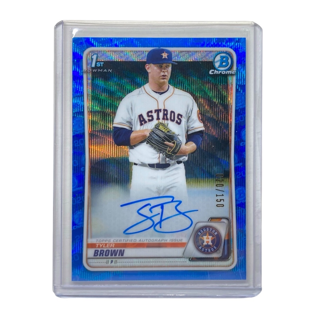 TOPPS MLBカード BOWMAN CHROME 1st TYLER BROWN ASTROS 020/150 #CDA-TBR 中古 IT2拍卖