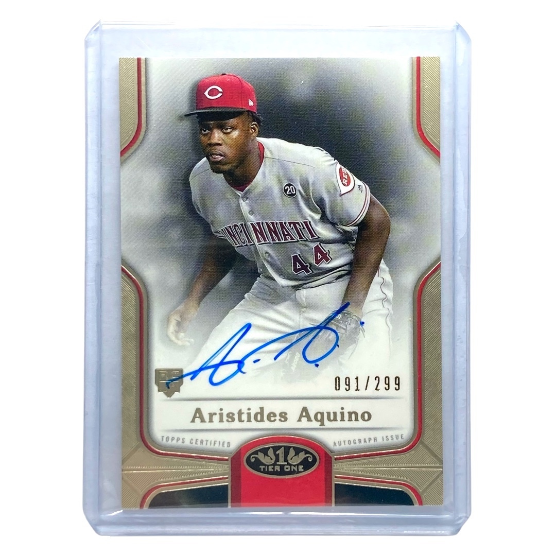 TOPPS MLBカード TIER ONE ARISTIDES AQUINO REDS 091/299 #BOA-ARA 中古 IT2拍卖