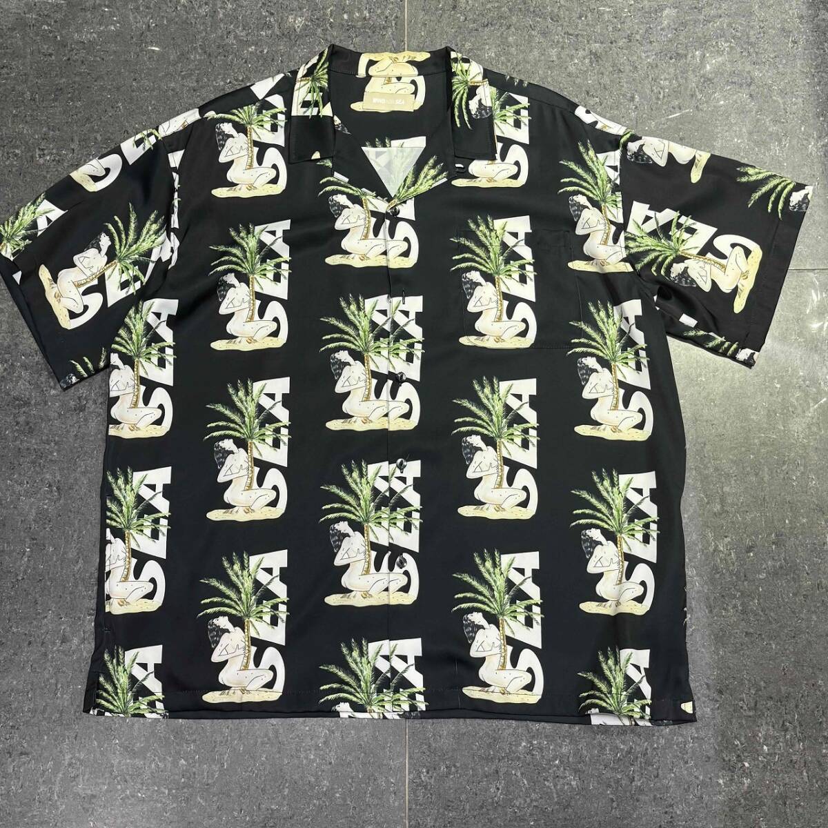 WIND AND SEA x BUY ME STAND ALOHA SHIRT SIZE-M SC2311-SH01 ウィンダンシー バイミースタンド アロハシャツ拍卖