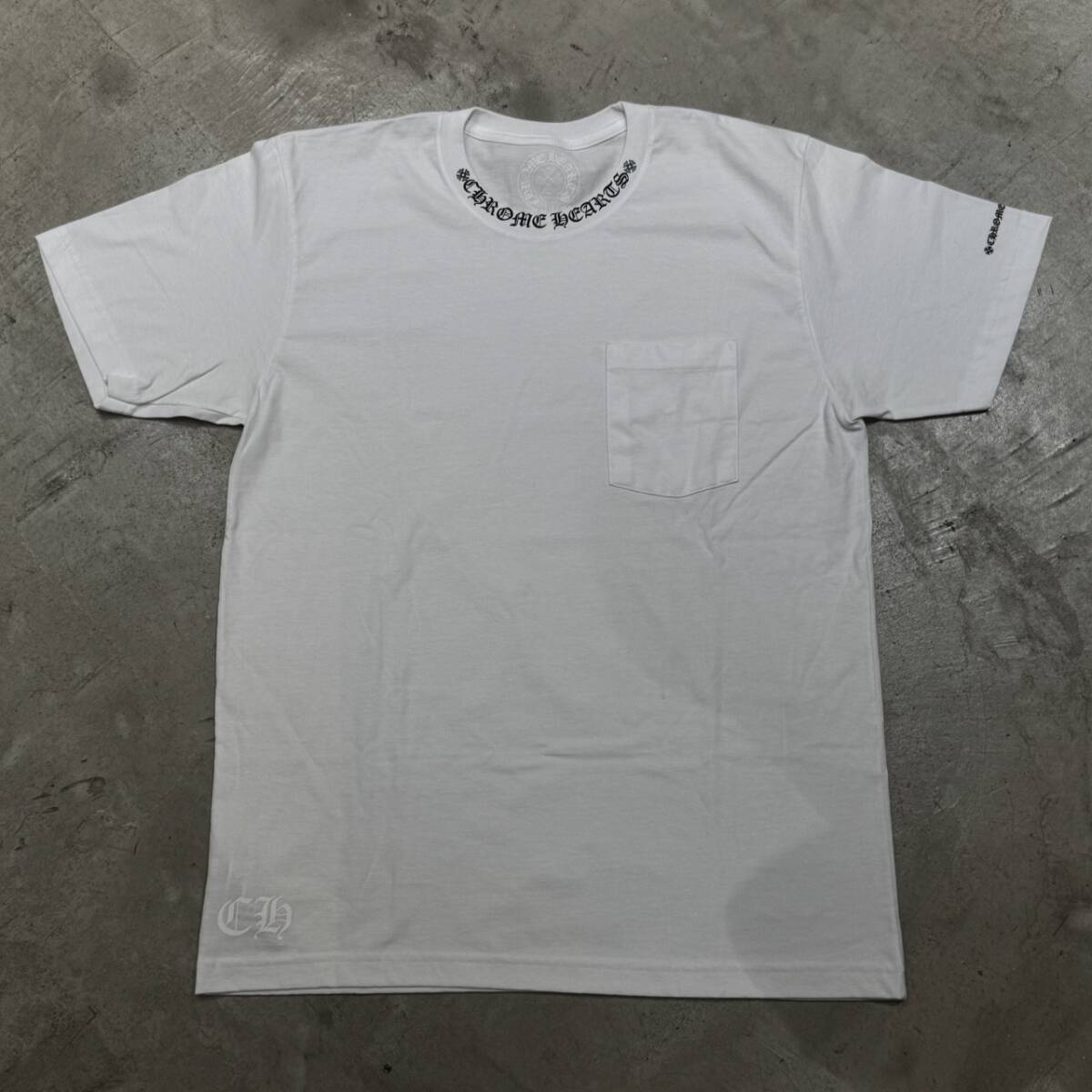 CHROME HEARTS NECK LOGO S/S TEE SIZE-L クロムハーツ ネックロゴ 長袖 Tシャツ拍卖