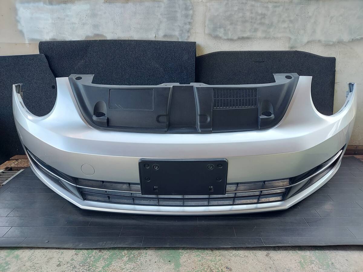 WV ザ・ビートル DBA-16CBZ 2012y 純正 フロントバンパー LA7W/リフレックスシルバーM 再塗装品 5C5-807-221T 検索/16C/16CPL/16CZD/16CZDW拍卖