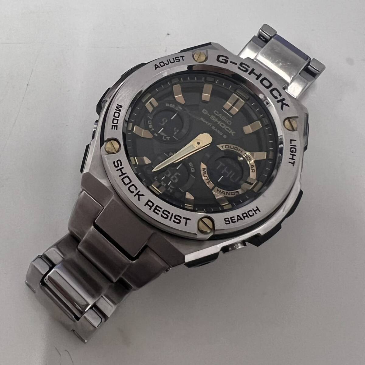 #14616 【腕時計】 CASIO カシオ G-SHOCK ジーショック 腕時計 ソーラー GST-W110D-1A9JF GST-W110D 拍卖