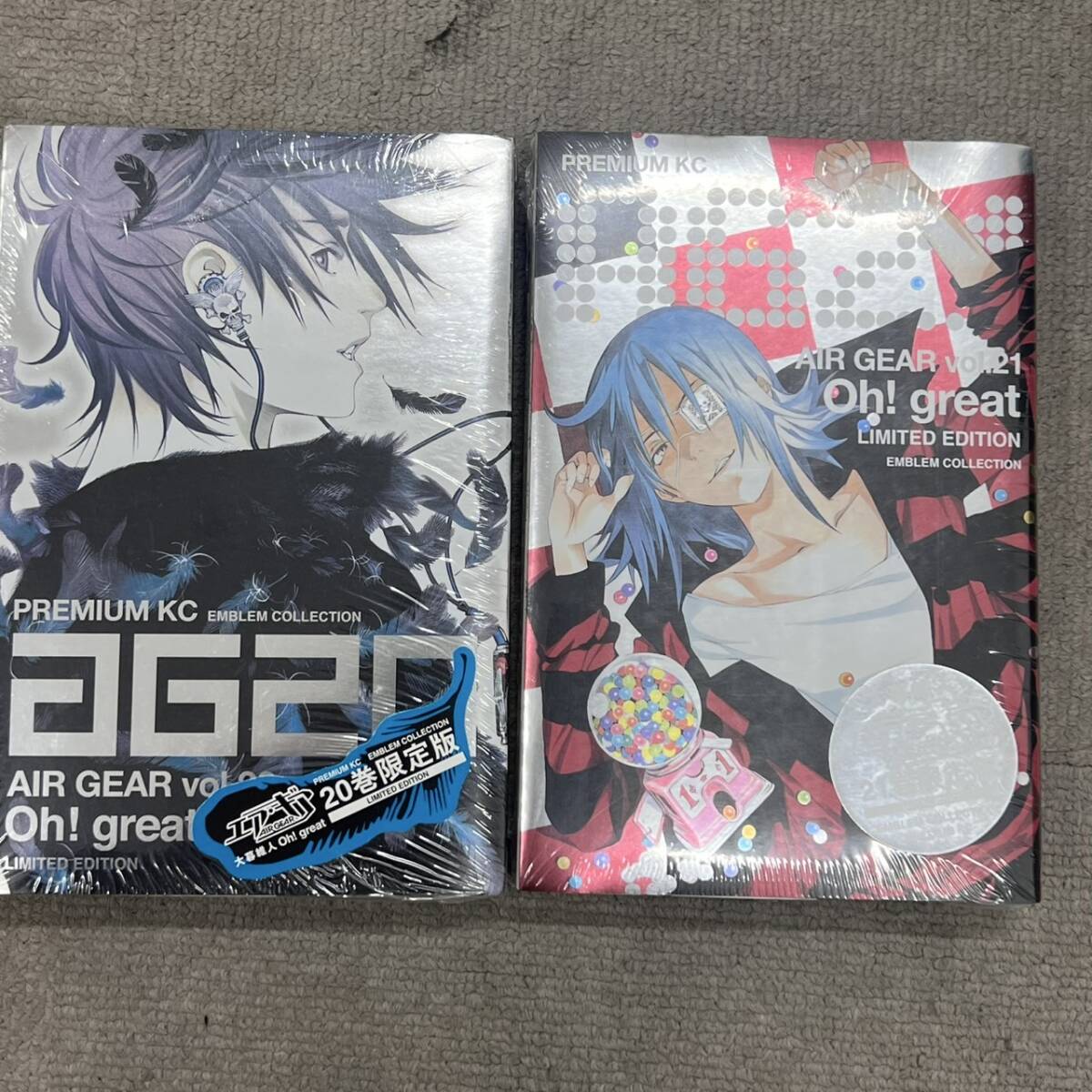 #14660B エア・ギア 20巻・21巻 限定版 未開封 ピンズセット 二冊セット 大暮維人拍卖