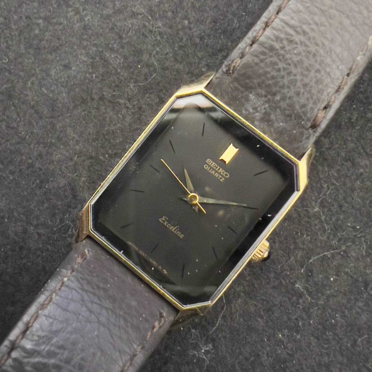 #14664A 【腕時計】 SEIKO Exceline セイコー エクセリーヌ 1221-5780 レディース腕時計 クォーツ ジャンク スクエア 拍卖
