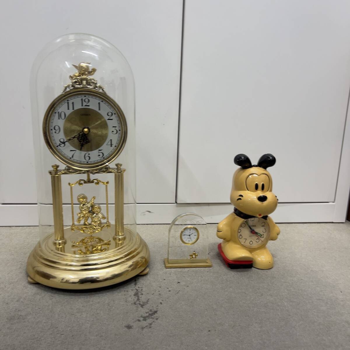 #14427A 置時計3点 CITIZEN シチズン MIKIMOTO ミキモト その他 中古 昭和 レトロ拍卖