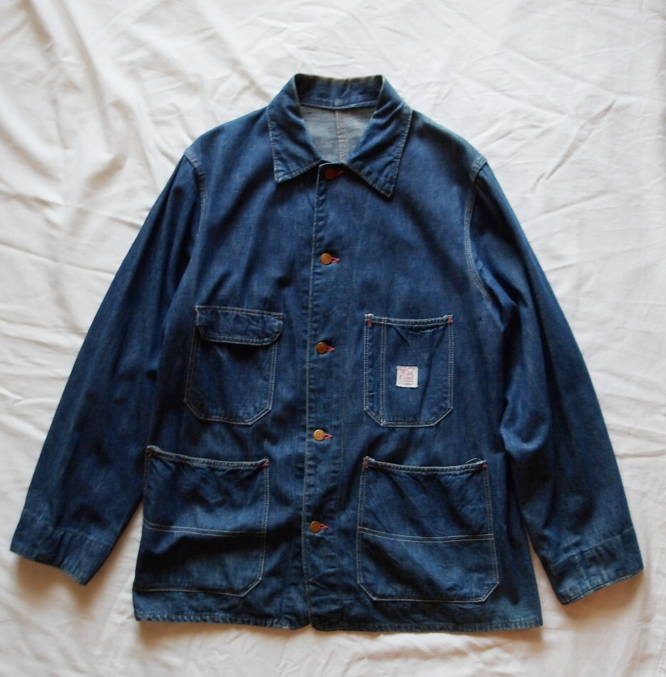 50's 60's ヴィンテージ GROSS CALESBURG RAIL CHIEF デニム カバーオール ジャケット UNION MADE SANFORIZED 拍卖