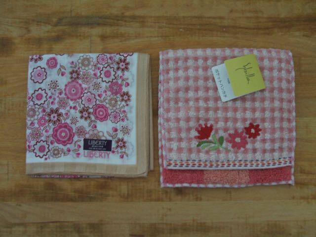 シビラ(sybilla)ポケットハンカチ&リバティ(LIBERTY)ハンカチ 未使用拍卖