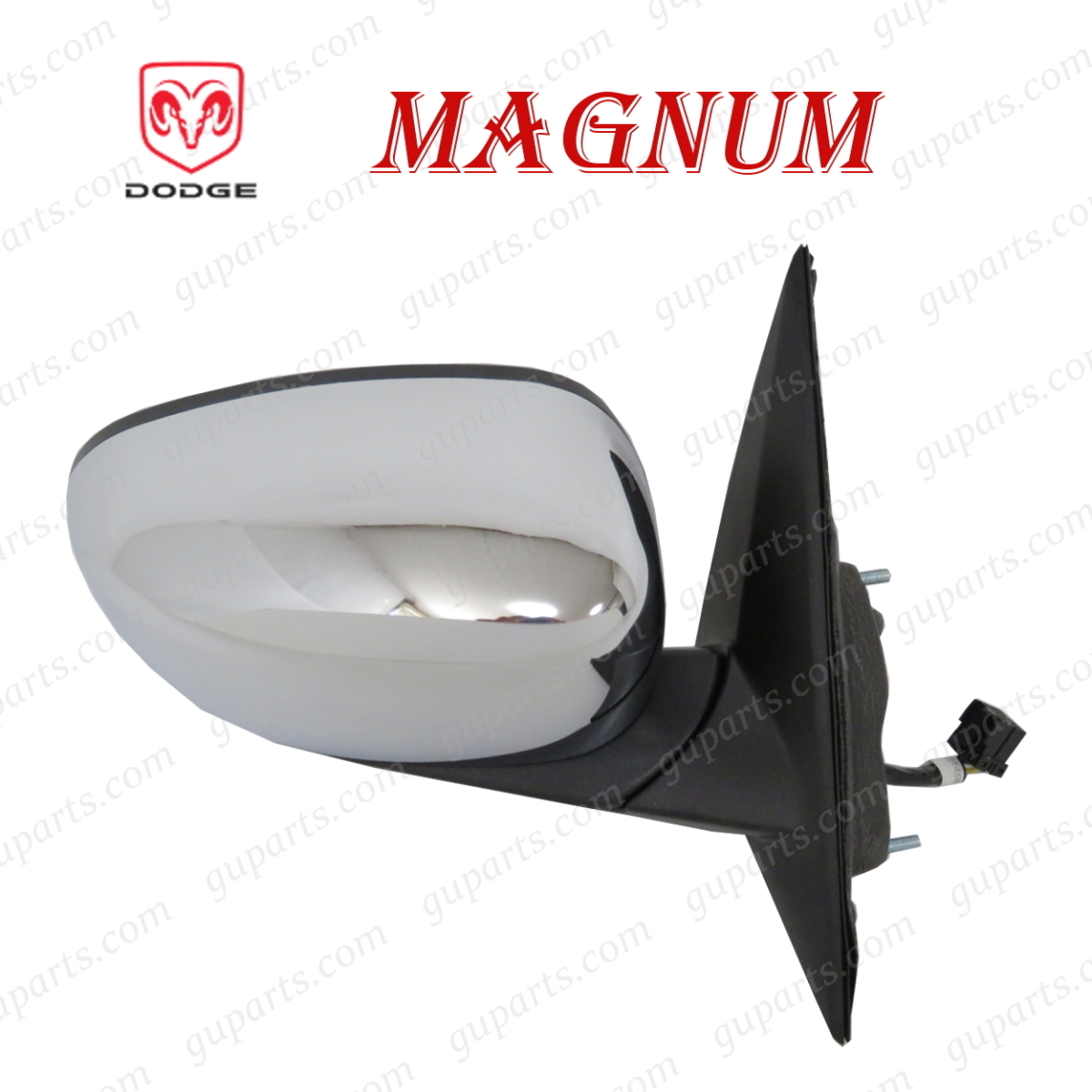 ダッジ マグナム 2005~2008 右 ドア ミラー ヒーター付 パワーミラー 手動格納 クローム メッキ 4805882AK 4805882AF拍卖