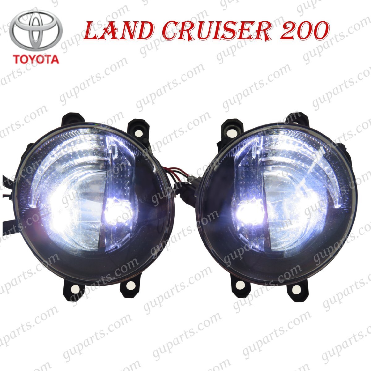 ランドクルーザー 200 系 後期 2015~ URJ202W フォグ デイ ランプ セット フロント LED 左 右 81210-48050 81220-48050 ランクル200拍卖