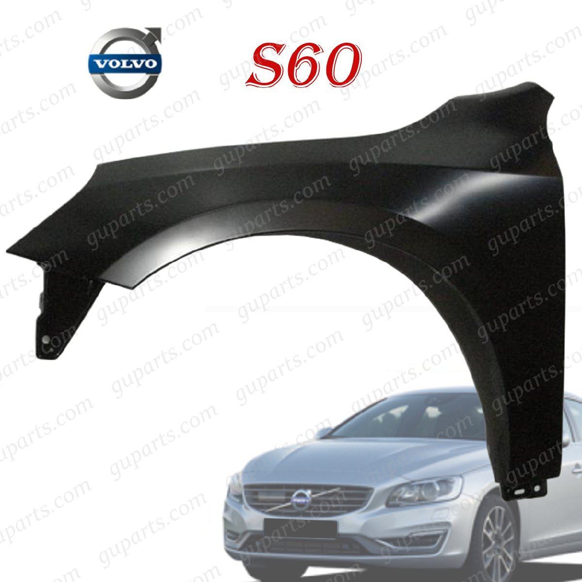 VOLVO S60 FB4164T FB6304T 2011~2013 前期 左 フェンダー 穴 無 31276748 31352073拍卖