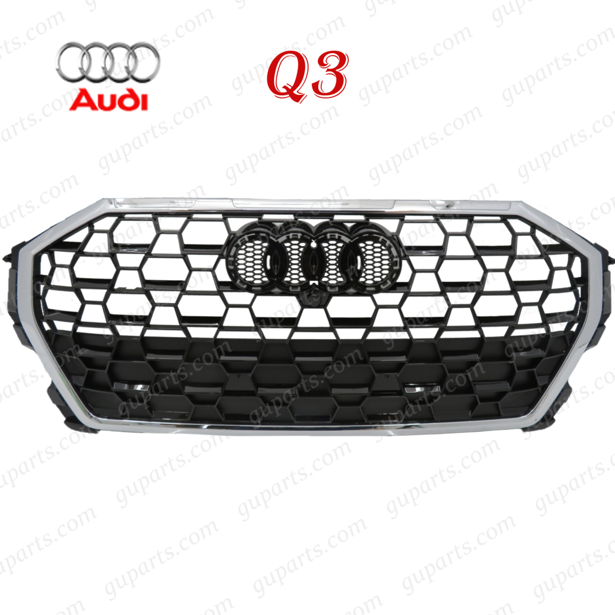 アウディ Q3 F3 系 → RSQ3 ルック フロント バンパー ハニカム メッシュ ラジエーター グリル スポーツバック 2020~ F3DPC F3DFGF F3DFY拍卖
