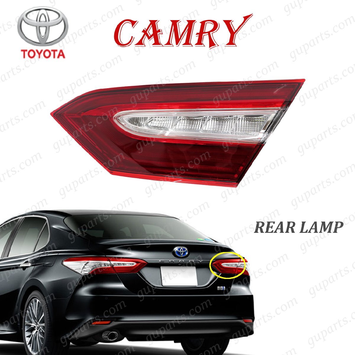 トヨタ カムリ リヤ ランプ 右 リア テール ライト H29~ G X AXVH70 AXVH75 81580-33340 81581-33320 81581-33330 81580-33350拍卖