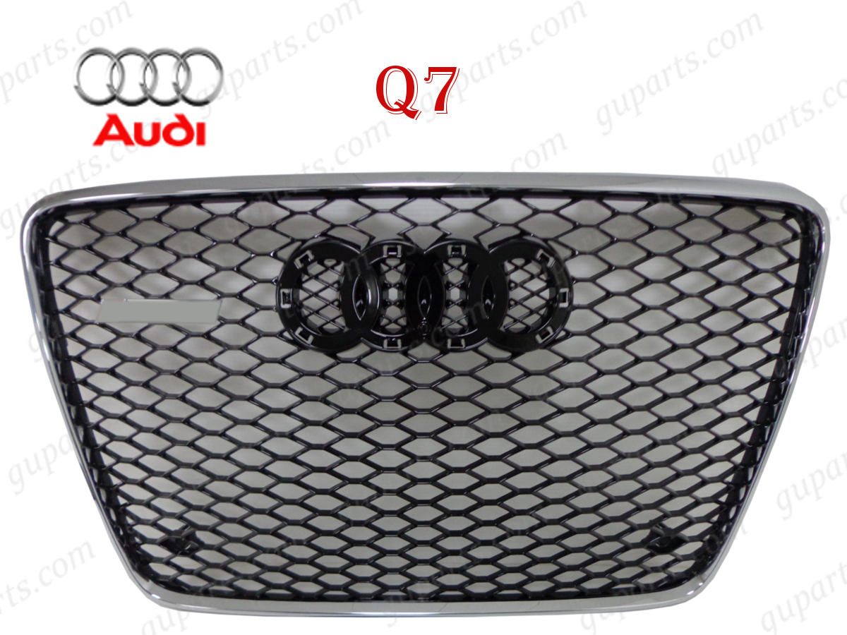 アウディ Q7 4L → RSQ7 タイプ 2006~2013 バンパー ラジエーター グリル クローム メッキ 4LBARS 4LBARA 4LBHKS 4LBHKA 4LCJTS 4LCJTL拍卖