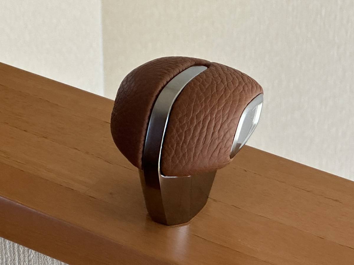 送料無料◆マツダ CX-80 CX-60 本革巻替えエレキノブ(シフトノブ)「タン」カラー ※エレキノブ付属拍卖