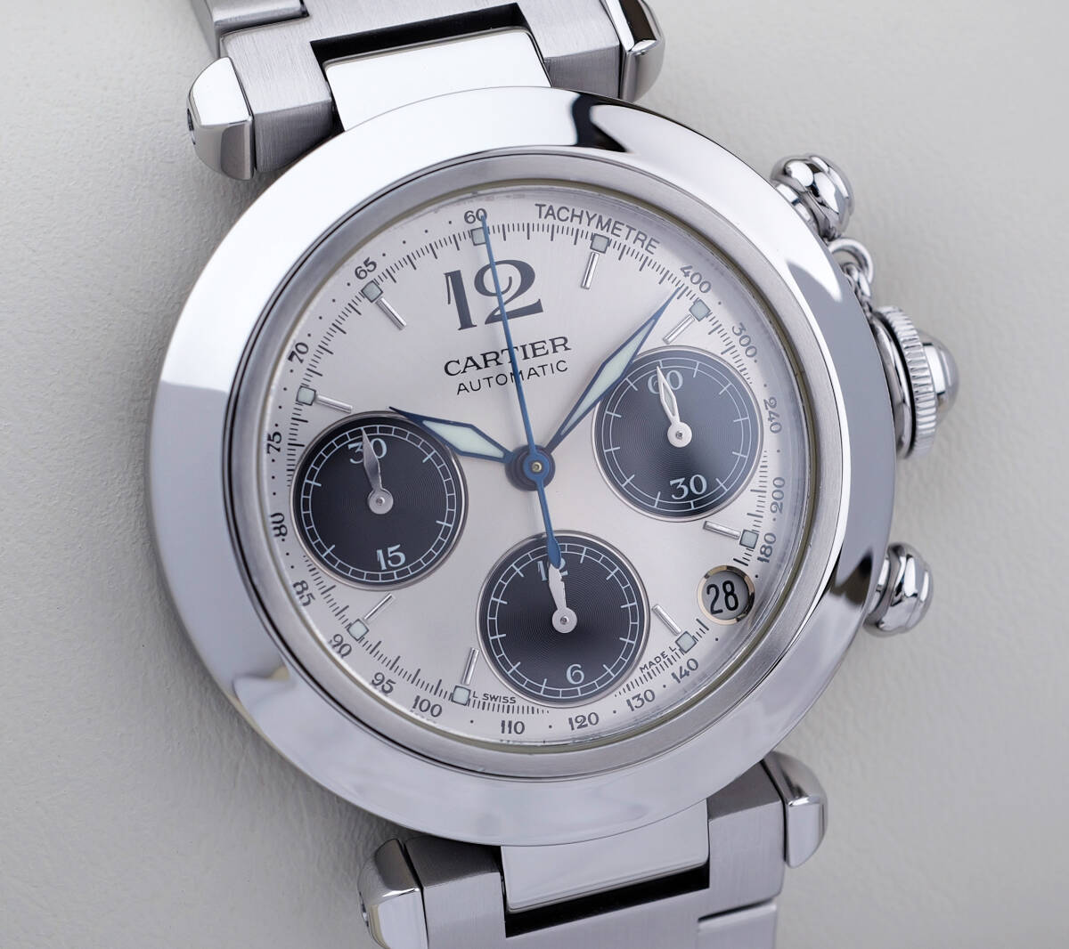 美品 カルティエ パシャC クロノ オートマティック Cartier 拍卖