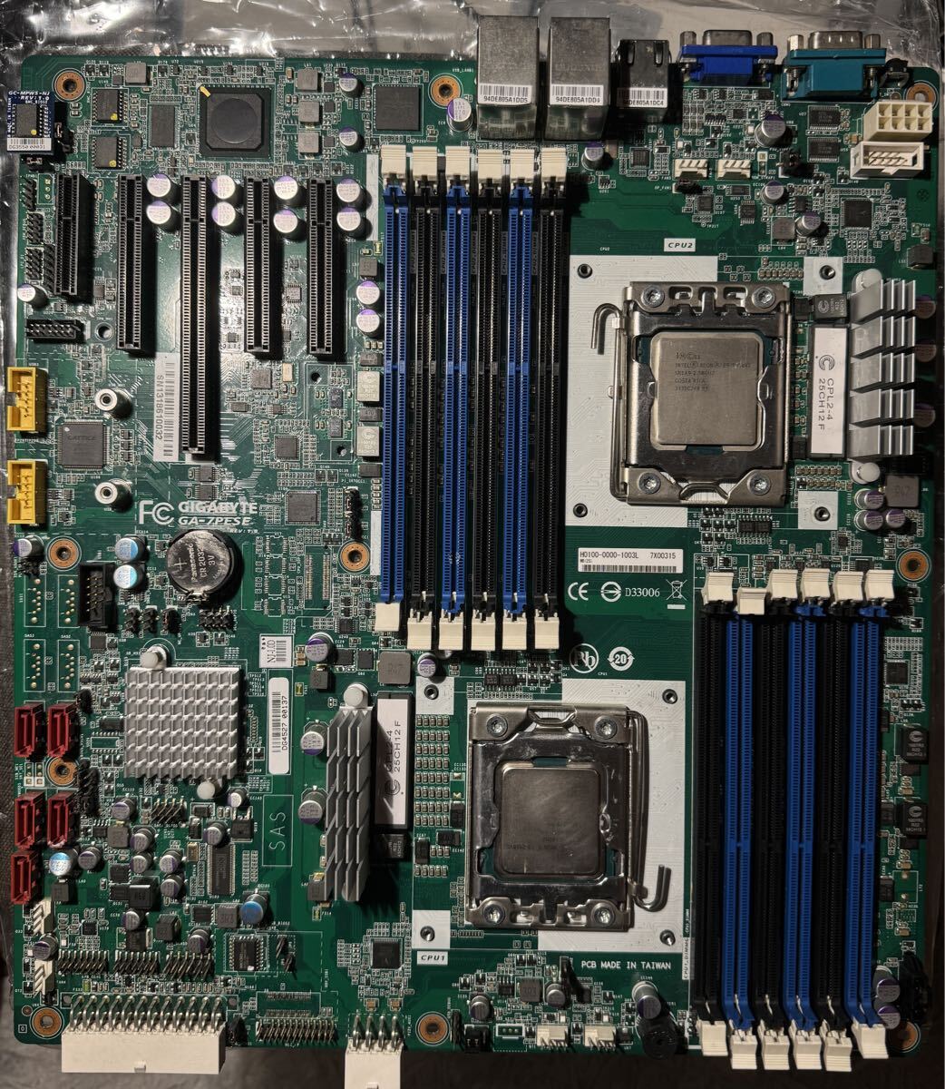 GIGABYTE GA-7PESE & Xeon E5-2450 v2セット マザーボード DELL【ジャンク】拍卖