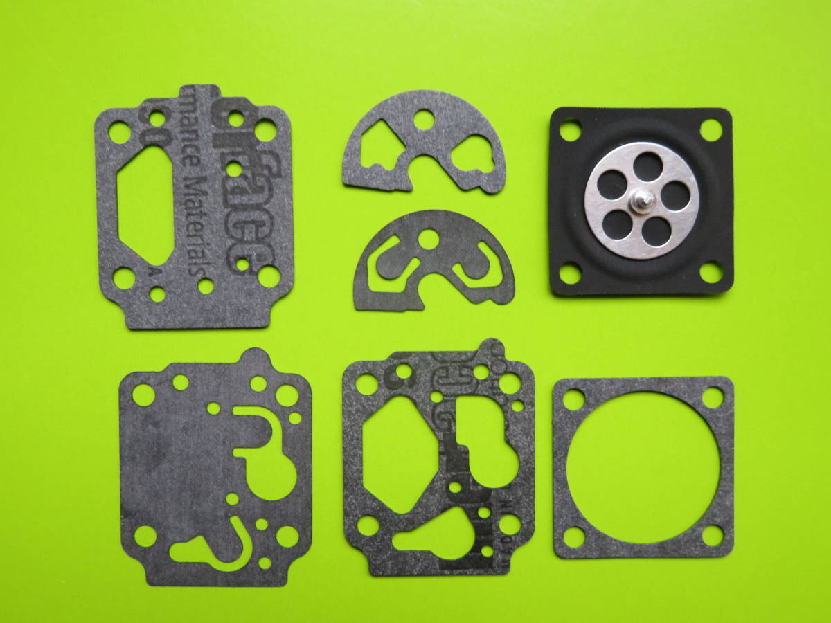 TKキャブレター用  ダイアフラム 1セット キョウリツ  パッキン RME260 RME230 RME265 RMA230 RMA260 ゼノア BC2400 BC2600 (TK6)拍卖