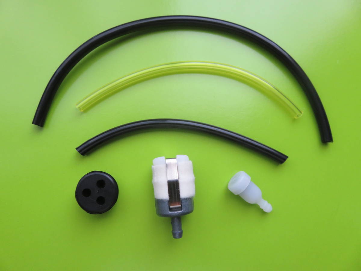 共立(ECHO)・やまびこ系  ベント付き燃料ホースセット  グロメット 燃料フィルター 燃料タンク タンクゴム (エコー3穴15.5mm)拍卖