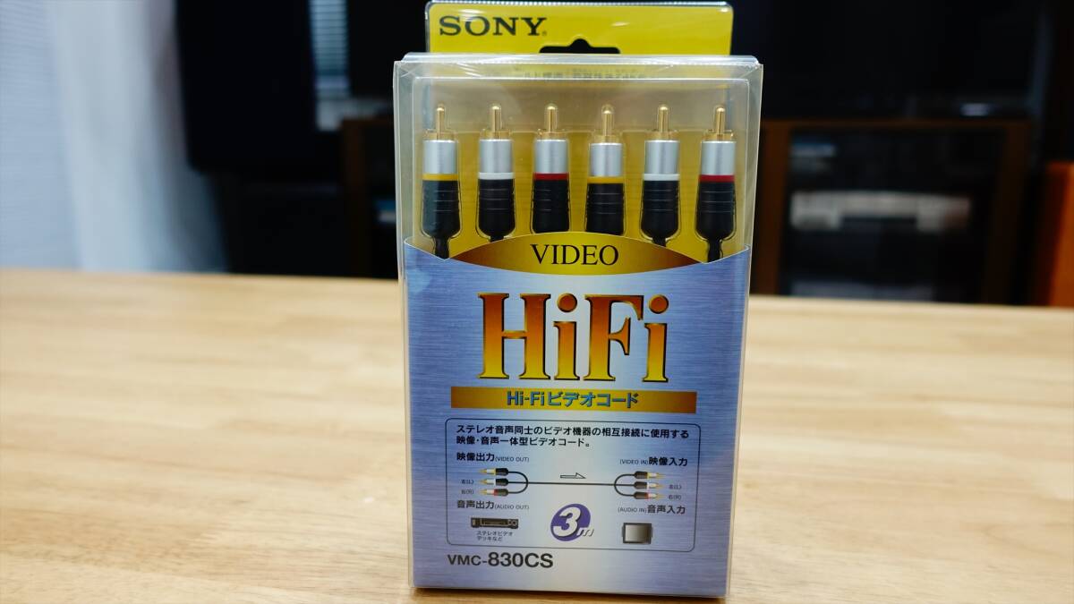 ソニー SONY 3.0m VMC-830CS ビデオ用ケーブル 高純度OFC 映像/ステレオ音声-映像/ステレオ音声 CGシリーズ ピンケーブル コンポジット拍卖