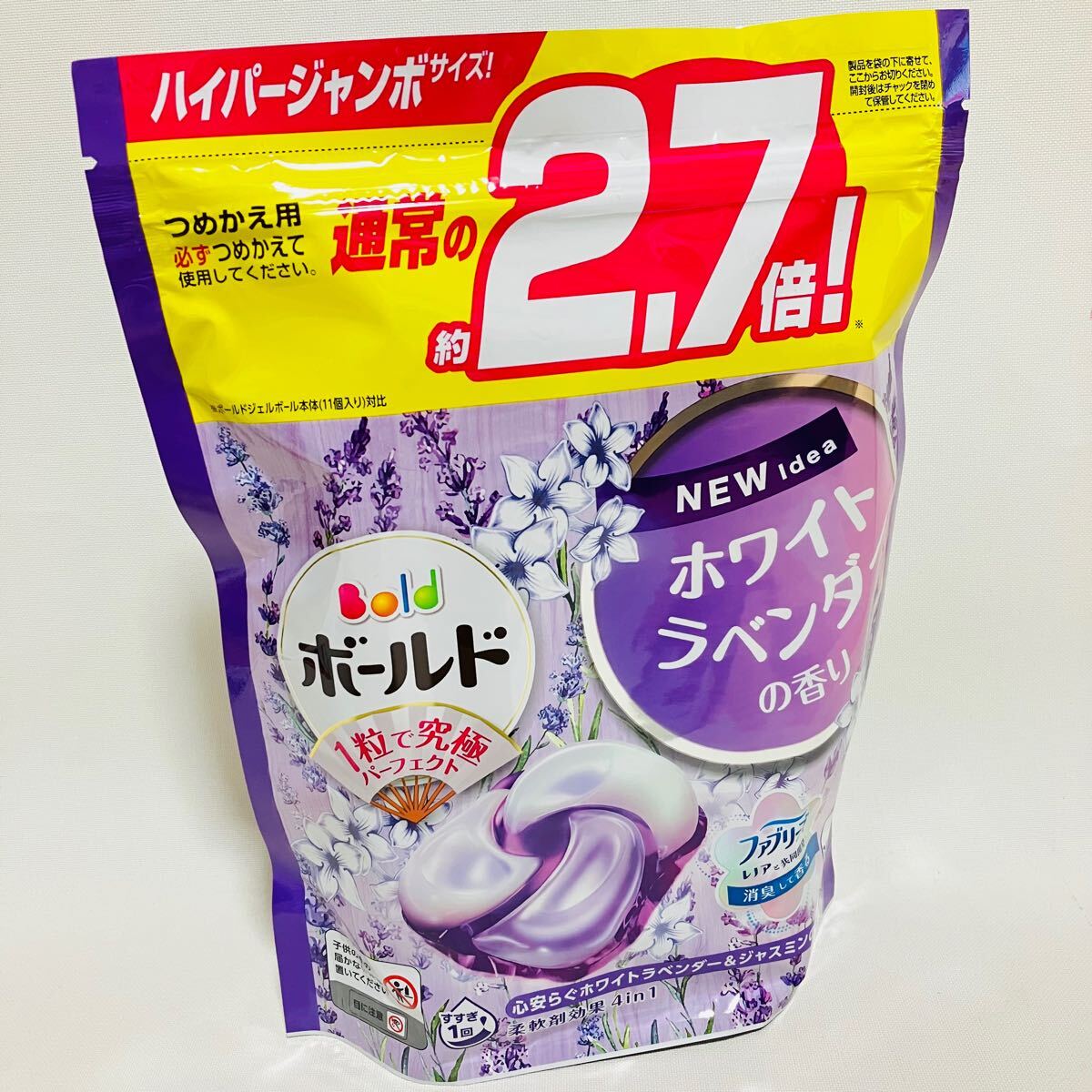 ボールド ジェルボール ホワイトラベンダー ジャスミン 30個 大容量 新品 詰め替え ジェルボール4D つめかえ用拍卖