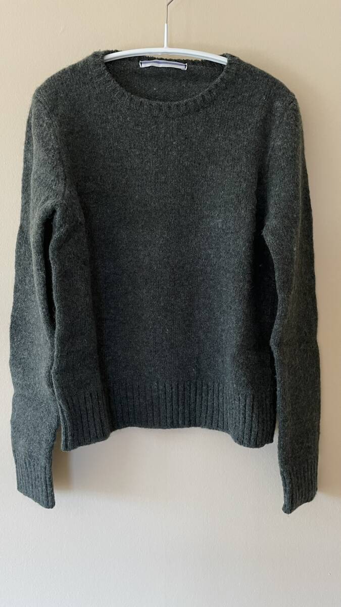 ↓sale CristaSeya ニット カーキ グリーン プルオーバ ーセーター レディース クリスタセヤ セヤ イタリヤ製 ウール拍卖