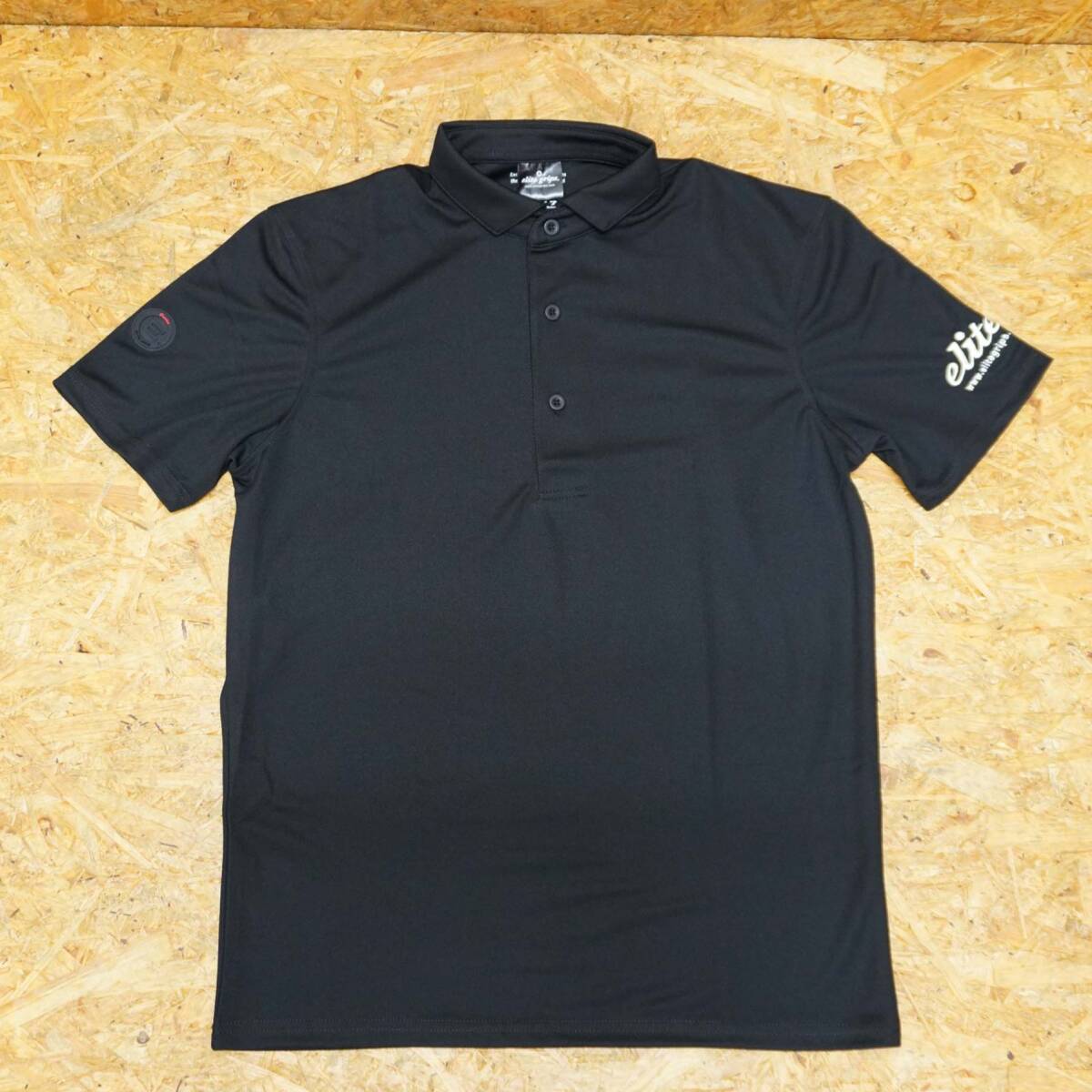 エリートグリップ☆ポロシャツ☆PS25-23BK☆ブラック☆3Lサイズ☆エリートアパレル☆トップス☆半袖☆クールマックス拍卖