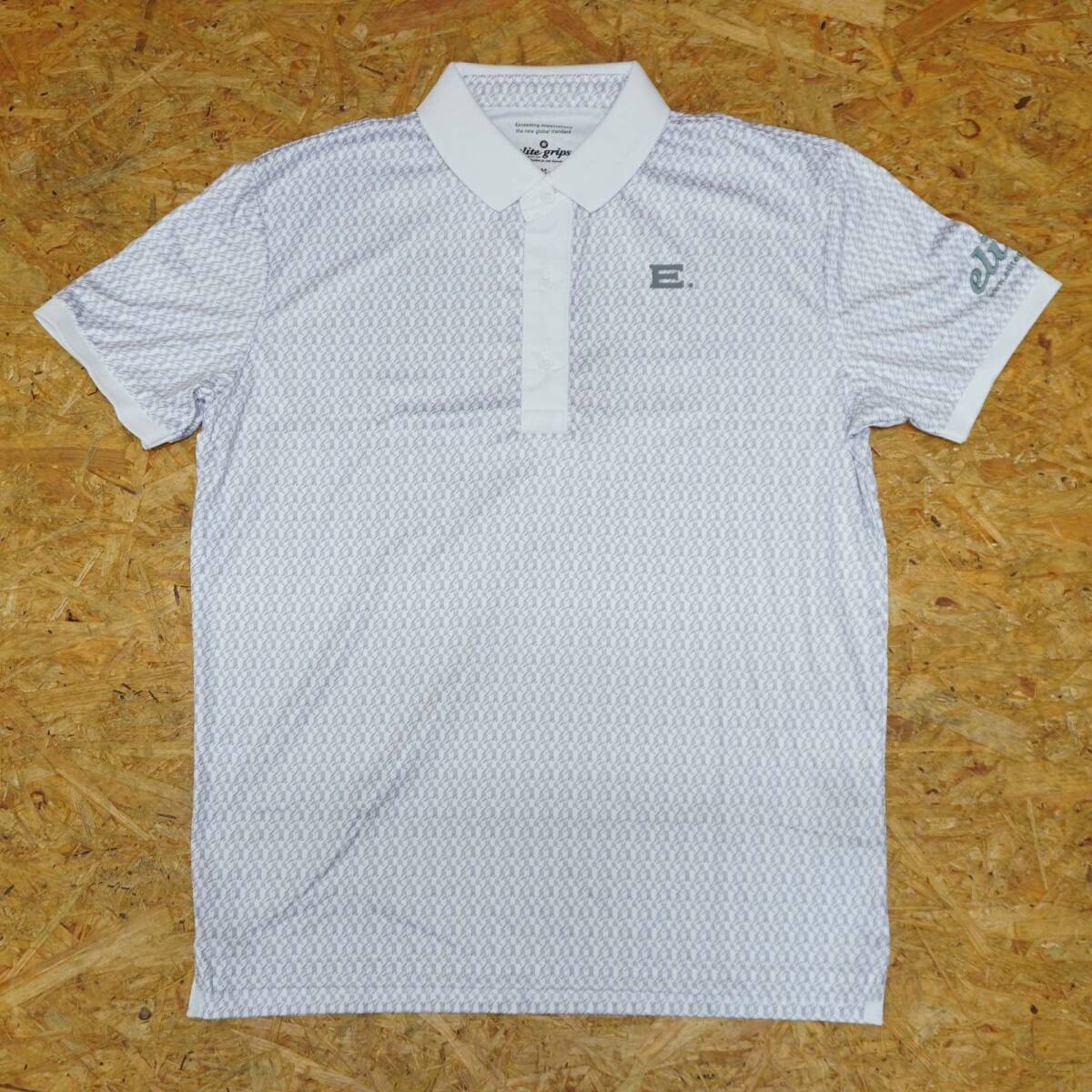エリートグリップ☆クレリック ポロシャツ☆PPL25-4HGY☆グレー☆Lサイズ☆エリートアパレル☆トップス☆半袖☆拍卖