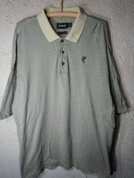 to8064 Ashworth 大きめ ビッグ 半袖 ポロシャツ 人気 US古着 スポーツ ゴルフ 送料格安拍卖