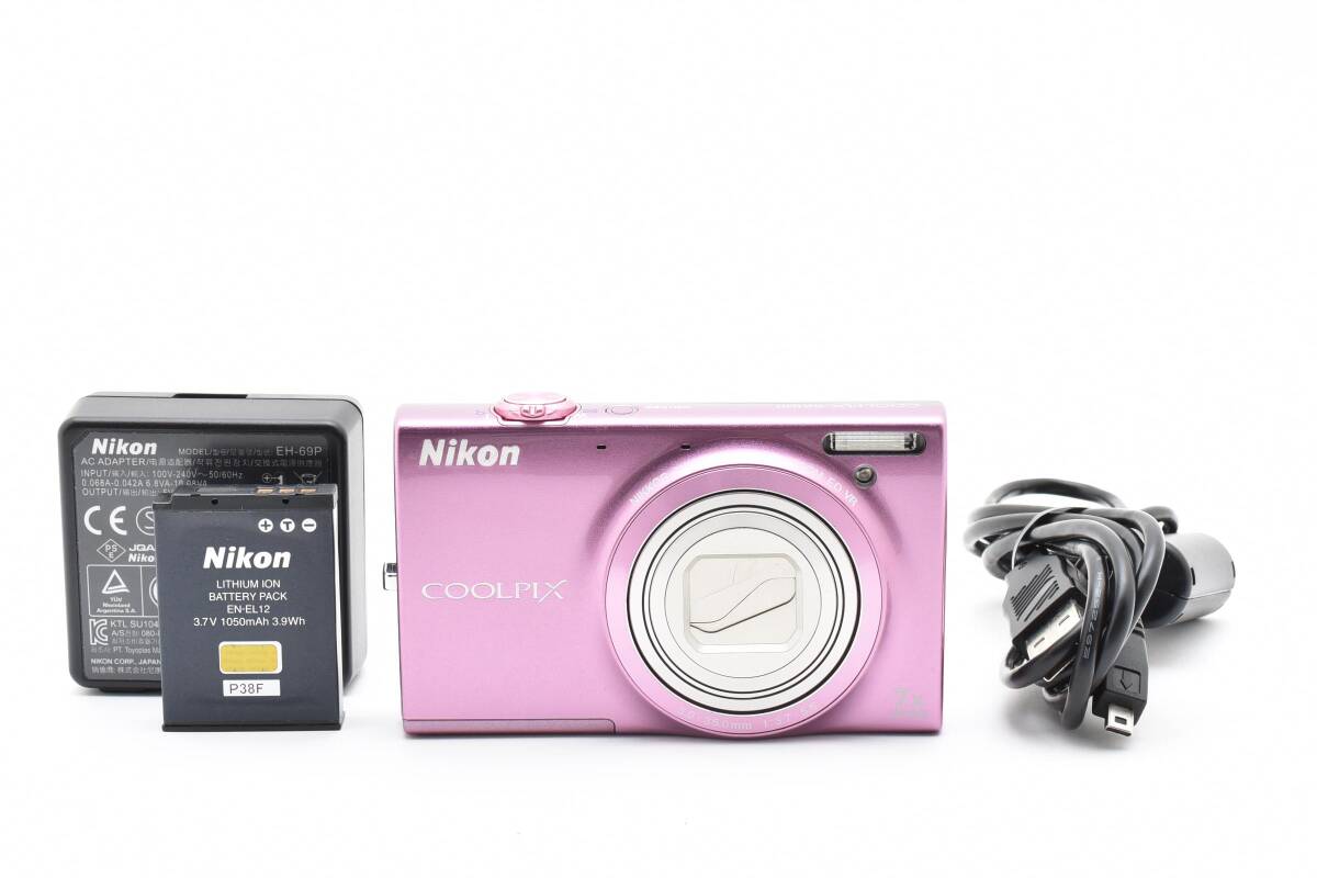 【美品】 NIKON ニコン COOLPIX S6100 ピンク コンパクトデジタルカメラ 【動作確認済み】 #2616466拍卖