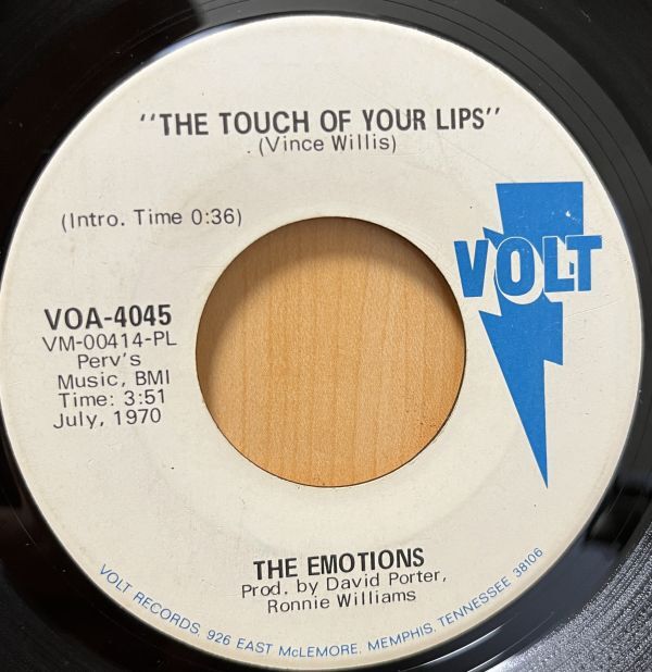 (7') The Emotions / The Touch of Your Lips / Stax Volt拍卖