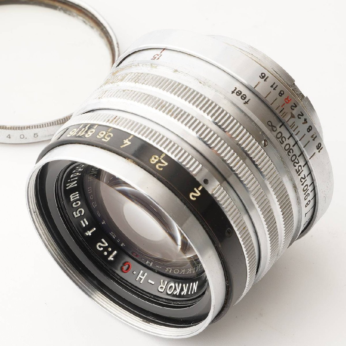 ニコン Nikon Nippon Kogaku NIKKOR H C 5cm 50mm F2 黒帯 ライカ L39 マウント拍卖