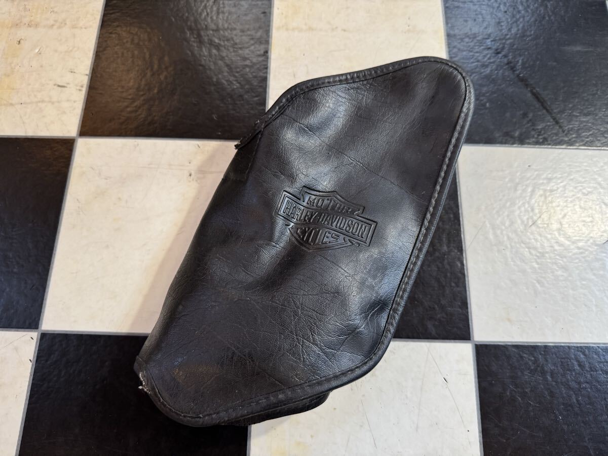 ハーレー 純正 車載工具 ツールバッグ ツールボックス ビンテージ チョッパー パン ナックル アーリー ショベル アイアン エボ ソフテイル拍卖
