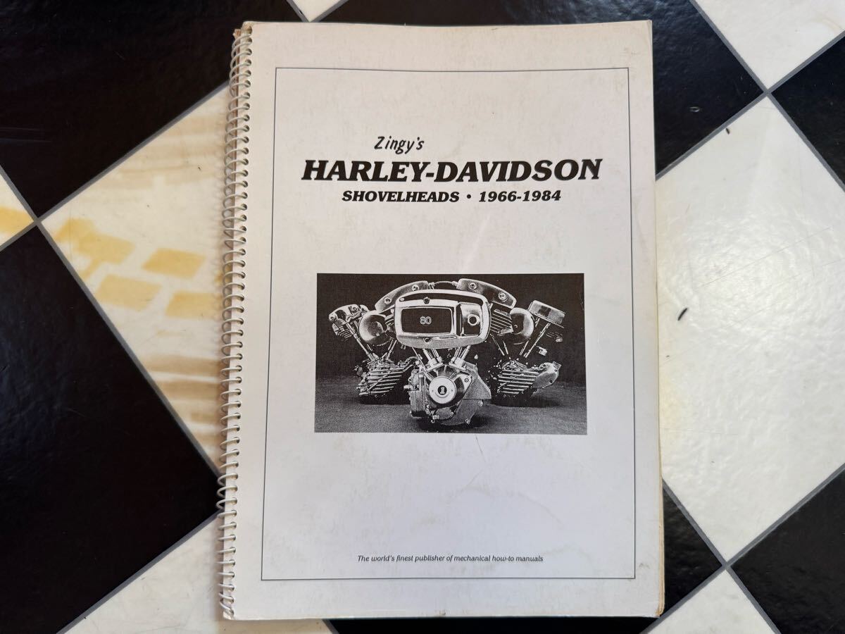 ハーレー 66-84 ジンギーズ Zingys メンテナンス マニュアル 整備書 ノート ブック カタログ アーリー ショベル ヴィンテージ チョッパー拍卖