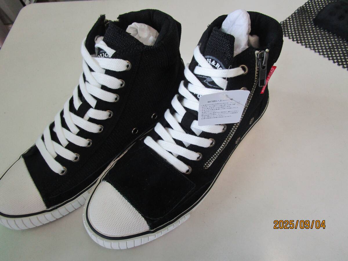 ラフ&ロード ラフエアスルーRDスニーカー 新品未使用 RR5829 ブラック 25.0cm 拍卖