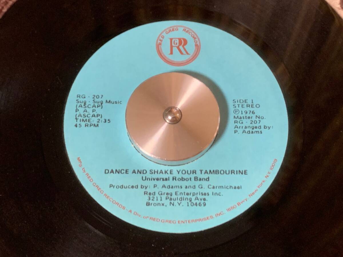 UNIVERSAL ROBOT BAND ♪DANCE AND SHAKE YOUR TAMBOURINE 7インチ 45 拍卖