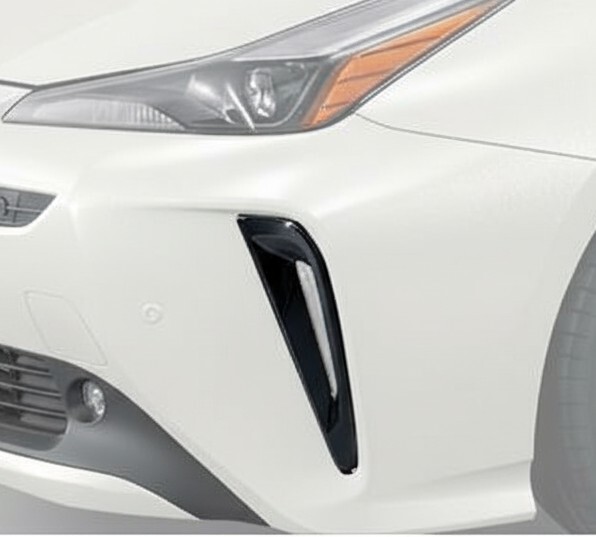 ★新品トヨタ純正★プリウス 50 後期 サイドポンツーン ブラックフォグガーニッシュ デイライト カバー 左右セット BLACK EDITION拍卖